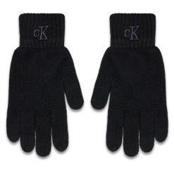 Rękawiczki Męskie Calvin Klein. Czarne rękawiczki męskie CALVIN KLEIN, bez wzorów, z dzianiny. Za 229.99 zł.