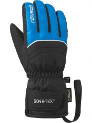 Reusch Rękawiczki narciarskie "Tommy GTX®" w kolorze czarno-niebieskim rozmiar: 4,5. Czarne rękawiczki dziecięce REUSCH, z gore-texu, bez ramiączek. Za 118.56 zł.