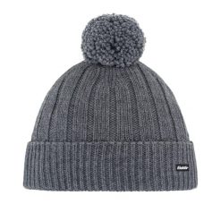 Czapka Eisbar Ayo Pompon MÜ. Szare czapki męskie Eisbar, bez wzorów, z materiału, eleganckie. Za 179.90 zł.
