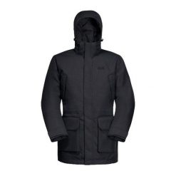 Kurtka turystyczna Jack Wolfskin Fierce Wind parka. Czarne parki męskie Jack Wolfskin, na zimę, m, bez wzorów, z materiału. Za 1,477.00 zł.