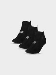 4F Skarpetki treningowe przed kostkę (3-pack) męskie - czarne 43-46. Czarne skarpetki męskie 4f, bez wzorów, z elastanu. Za 44.99 zł.