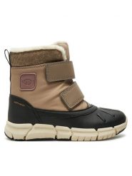 Geox Śniegowce J Flexyper Girl B Ab J46APC 054FU C0533 M Beżowy. Brązowe kozaki dziewczęce Geox, bez wzorów, ze skóry, bez obcasa. Za 359.99 zł.