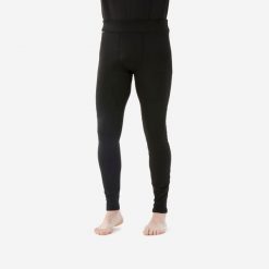 Legginsy termoaktywne narciarskie męskie Wedze BL 500. Czarne bielizna termoaktywna męska WED'ZE, m, bez wzorów, z elastanu. Za 59.99 zł.