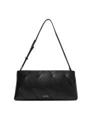 Calvin Klein Torebka Ck Woven Elongated Shoulder Bag K60K612992 Czarny. Czarne torebki klasyczne damskie CALVIN KLEIN, bez wzorów, ze skóry, bez dodatków. Za 349.99 zł.