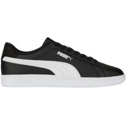 Buty Puma Smash 3.0 L M 390987 04 czarne. Czarne buty sportowe na co dzień damskie bez wzorów, z gumy. Za 329.02 zł.