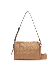 Calvin Klein Torebka Emblem Aop Jacquard Bucket LV04F3648G Beżowy. Brązowe listonoszki damskie CALVIN KLEIN, bez wzorów, z materiału, bez dodatków. Za 409.99 zł.