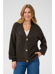 Kaffe Kardigan w kolorze ciemnobrązowym rozmiar: M. Brązowe kardigany damskie Kaffe, m, bez wzorów, z wełny. Za 169.67 zł.