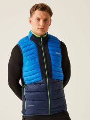 Regatta Kamizelka hybrydowa "Leedre" w kolorze niebiesko-granatowym rozmiar: M. Niebieskie kamizelki męskie Regatta, m, z poliamidu. Za 122.09 zł.