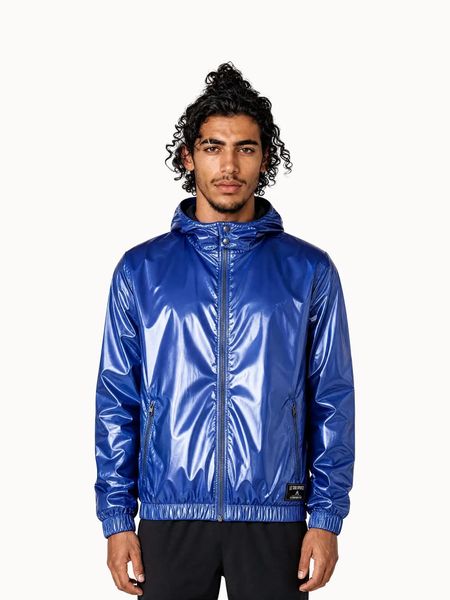Kurtka wodoodporna Le Coq Sportif Contemporain LF N°1. Niebieskie kurtki męskie Le Coq Sportif, l, bez wzorów, z materiału, eleganckie, bez kaptura. Za 988.00 zł.