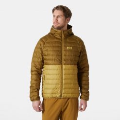 Ocieplana kurtka z kapturem Helly Hansen Banff. Brązowe kurtki męskie Helly Hansen, bez wzorów, z puchu, eleganckie, z kapturem. W wyprzedaży za 668.05 zł.