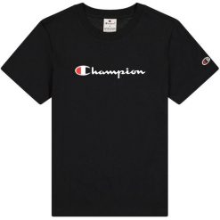 Koszulka damska Champion SS Tee 117534. Czarne bluzki sportowe damskie CHAMPION, xs, bez wzorów, z bawełny, bez ramiączek. Za 135.82 zł.
