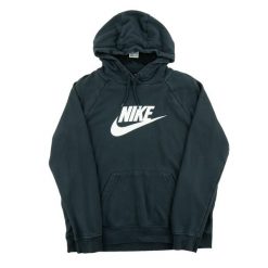Second life - Nike bluza męska z kapturem - Stan bardzo dobry. Czarne bluzy sportowe męskie Nike, bez wzorów, sportowe, bez kołnierzyka, bez ramiączek. Za 106.46 zł.