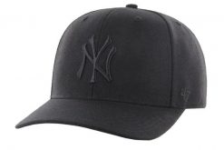 Czapka typu snapback New York Yankees 47Brand MLB Cold Zone MVP. Czarne czapki męskie 47 Brand, bez wzorów, z materiału. Za 109.99 zł.