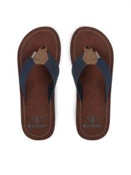 Barbour Japonki Toeman MBS0007NY98 Granatowy. Niebieskie klapki i japonki męskie Barbour, z syntetyku. Za 159.99 zł.