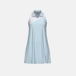 SPIRIT Damska Sukienka. Niebieskie sukienki damskie HEAD, xl, bez wzorów, sportowe, z asymetrycznym kołnierzem, bez ramiączek, asymetryczne. Za 380.00 zł.