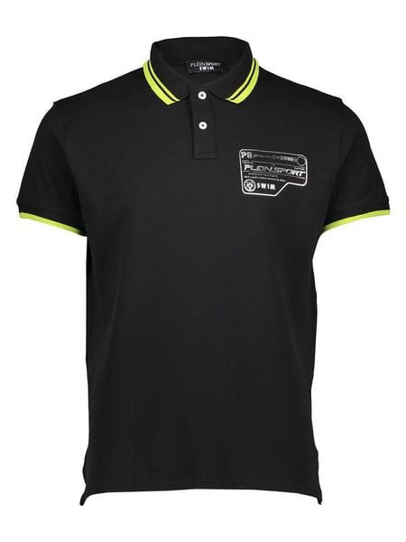 Plein Sport Koszulka polo w kolorze czarnym rozmiar: S. Czarne koszulki polo męskie Plein Sport, s, bez wzorów, bez ramiączek. Za 58.14 zł.