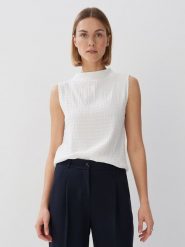 Someday Top w kolorze białym rozmiar: 40. Białe topy damskie Someday, bez wzorów, bez kołnierzyka. Za 122.96 zł.