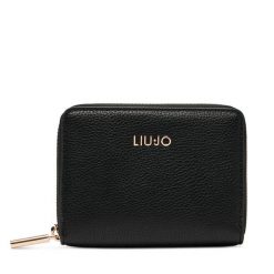 Portfel Liu Jo. Czarne portfele damskie Liu Jo, bez wzorów. Za 249.99 zł.