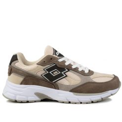 Buty sneakersy męskie sportowe Lotto FLOWTIV. Brązowe buty sportowe na co dzień męskie Lotto, z materiału, bez zapięcia, trekkingowe. Za 159.00 zł.