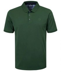 Męska Koszulka Polo - PAKO JEANS - Ciemnozielona. Zielone koszulki polo męskie Pako Jeans, l, bez wzorów, z bawełny, bez ramiączek. Za 115.00 zł.