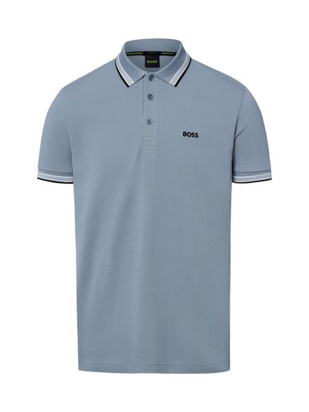 BOSS Green koszulka polo - Paddy Mężczyźni Bawełna (100%) niebieski, M. Niebieskie koszulki polo męskie Boss Green, m, bez wzorów, z bawełny, bez ramiączek. Za 449.95 zł.
