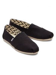 TOMS Espadryle w kolorze czarnym rozmiar: 43,5. Czarne espadryle damskie Toms, bez wzorów, bez obcasa. Za 119.95 zł.