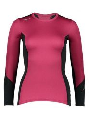 Mizuno Koszulka funkcyjna "Virtual Body H2 Crew" w kolorze różowo-czarnym rozmiar: M. Czarne bluzki sportowe damskie Mizuno, m, bez wzorów, bez ramiączek. Za 171.28 zł.