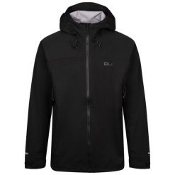 Dlx Johannes - Męska kurtka przeciwdeszczowa Dlx czarna. Czarne kurtki męskie DLX, l, bez wzorów, z materiału, bez kaptura. Za 605.99 zł.