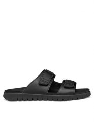 Geox Klapki U Flextride S U652JB 0009B C9999 Czarny. Czarne klapki i japonki męskie Geox, ze skóry. Za 399.99 zł.