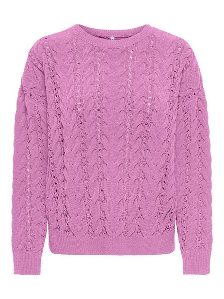 ONLY Sweter w kolorze różowym rozmiar: S. Różowe swetry klasyczne damskie Only, s, ze splotem, bez kołnierzyka. Za 149.95 zł.