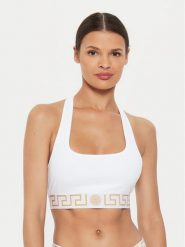 Versace Biustonosz top AUD01039 1A10011 Biały. Białe biustonosze Versace, bez wzorów, z bawełny. Za 249.99 zł.
