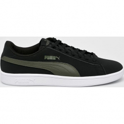 Puma - Buty Smash v2 Buck. Czarne buty sportowe na co dzień męskie Puma, z gumy, bez zapięcia. W wyprzedaży za 179.90 zł.
