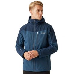 Kurtka trekkingowa męska Regatta Wentwood IX 3w1. Niebieskie kurtki męskie Regatta, m, bez wzorów, z poliesteru, sportowe, bez kaptura. Za 502.00 zł.
