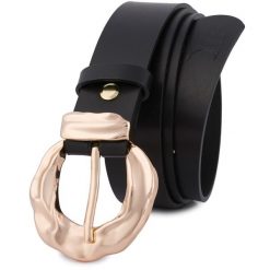 Pasek skórzany BELTIMORE r.85-100 cm D96 czarny. Czarne paski damskie bez wzorów. Za 41.90 zł.