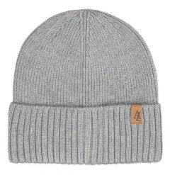 Czapka Jesienno-Zimowa (beanie) – Alties - Popielata. Szare czapki męskie Alties, na zimę, bez wzorów, z dzianiny, sportowe. Za 59.00 zł.