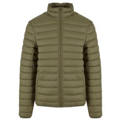 Lekka kurtka puchowa Urban Classics. Zielone kurtki męskie Urban Classics, na zimę, m, bez wzorów, z puchu, bez kaptura. Za 237.00 zł.