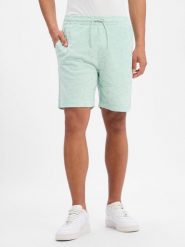 BOSS Orange spodenki ręcznikowe - Flower Mężczyźni Bawełna zielony, L. Pomarańczowe szorty męskie Boss Orange, z bawełny, bez kołnierzyka. Za 379.95 zł.