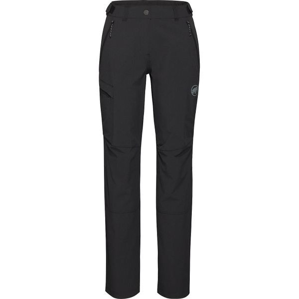 Spodnie turystyczne damskie Mammut Runbold IV Pants. Czarne spodnie materiałowe damskie Mammut, bez wzorów, z elastanu. Za 524.69 zł.