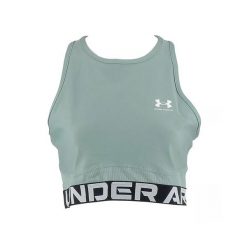 Top treningowy damski Under Armour Heat Gear Rib Tank. Zielone topy sportowe damskie Under Armour, l, bez wzorów, z elastanu, bez ramiączek. Za 146.65 zł.