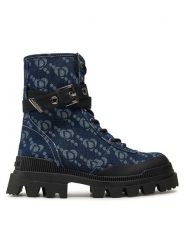 Desigual Trapery Track 24WSTD01 Niebieski. Niebieskie trapery damskie Desigual, z materiału, bez obcasa. Za 749.99 zł.