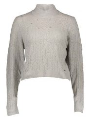 Pepe Jeans Sweter w kolorze szarym rozmiar: M. Szare golfy damskie Pepe Jeans, m, bez wzorów, z jeansu, bez ramiączek. Za 136.13 zł.