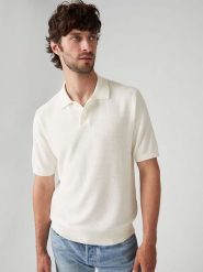 Levi's Koszulka polo w kolorze kremowym rozmiar: S. Brązowe koszulki polo męskie Levi's, s, bez wzorów, z bawełny, bez ramiączek. Za 118.56 zł.