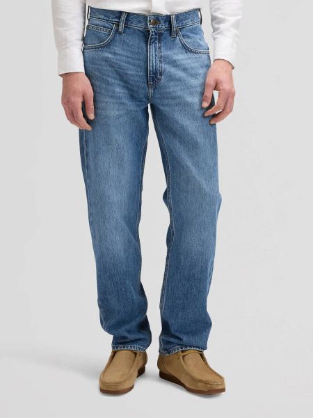 MESKIE SPODNIE LEE HADEN DARK FUNK 112377681. Spodnie materiałowe męskie Lee, bez wzorów, z jeansu. Za 189.99 zł.