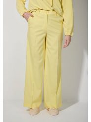 More & More Spodnie w kolorze żółtym rozmiar: 38. Żółte spodnie materiałowe damskie MORE & MORE, bez wzorów, z materiału, z podwyższonym stanem. Za 165.99 zł.