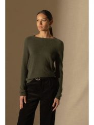 Perfect Cashmere Kaszmirowy sweter "Whitney" w kolorze ciemnozielonym rozmiar: XL. Brązowe swetry klasyczne damskie Perfect Cashmere, xl, z kaszmiru, bez kołnierzyka. Za 359.32 zł.