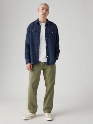 Levi's Spodnie chino w kolorze khaki rozmiar: W33/L32. Brązowe spodnie materiałowe męskie Levi's, bez wzorów. Za 191.42 zł.