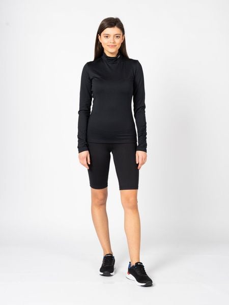 Koszulka z długim rękawem do biegania damska. Czarne t-shirty damskie CHAMPION, xs, bez wzorów, z elastanu, bez kołnierzyka. Za 219.00 zł.