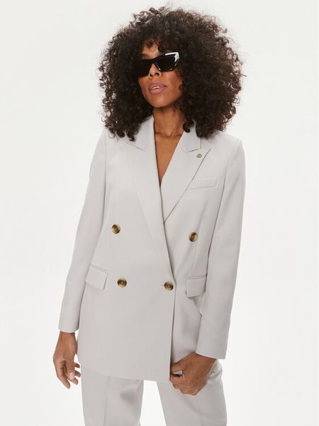 Boss Marynarka Jaleto 50520760 Szary Regular Fit. Szare marynarki i żakiety damskie Boss, bez wzorów, z syntetyku. Za 1,379.00 zł.