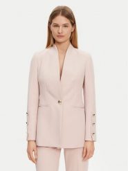 Rinascimento Marynarka CFC0122856003 Różowy Regular Fit. Czerwone marynarki i żakiety damskie RINASCIMENTO, l, bez wzorów, z syntetyku. Za 399.99 zł.