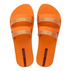 Klapki Ipanema Mesh Slide Fem Damskie. Brązowe klapki damskie Ipanema, bez wzorów, z materiału, bez obcasa. Za 172.99 zł.
